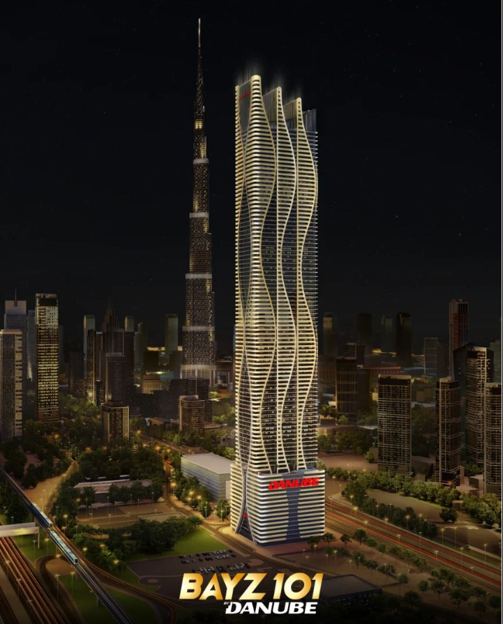 External facade of Bayz 101 with Burj views makes the Bayz 101 price quite attractive!